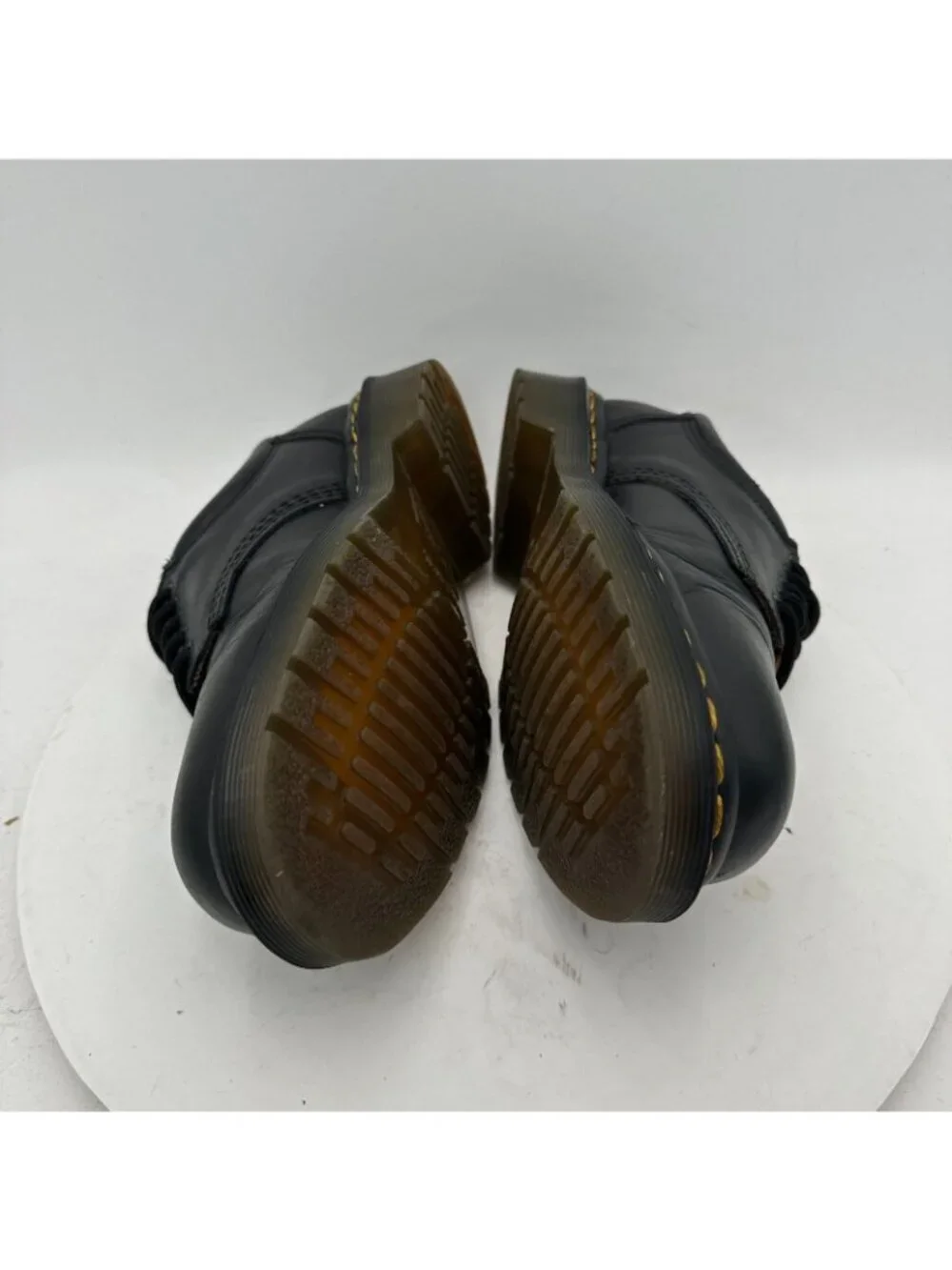 Dr. Martens 8053 Quad Men Size 6 Black Polished Smooth leather 5 Eye Derby Shoes